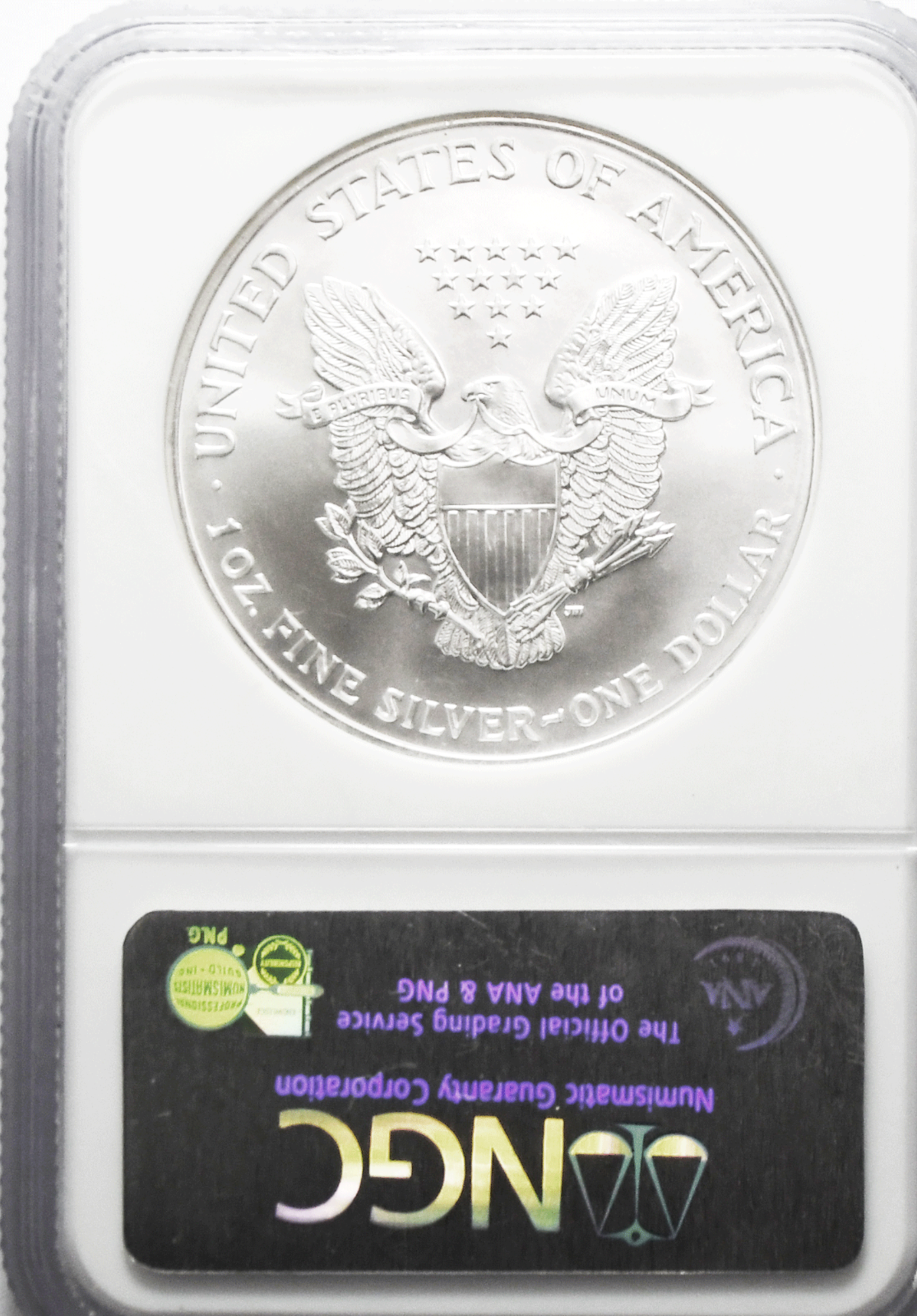 2001 American Silver Eagle $1 NGC MS69 .999 Fine 1oz.
