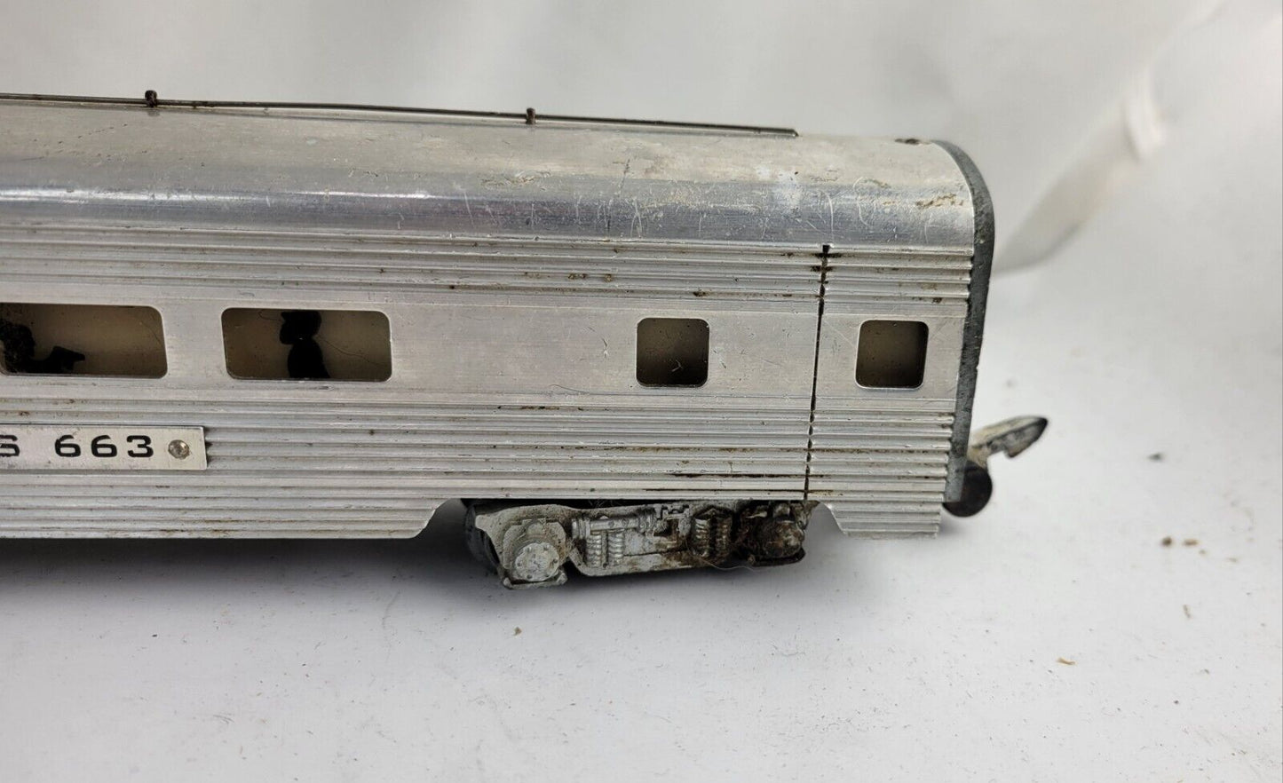 American Flyer 663 Aluminum Streamline Observation Passenger S-Gauge 1950s