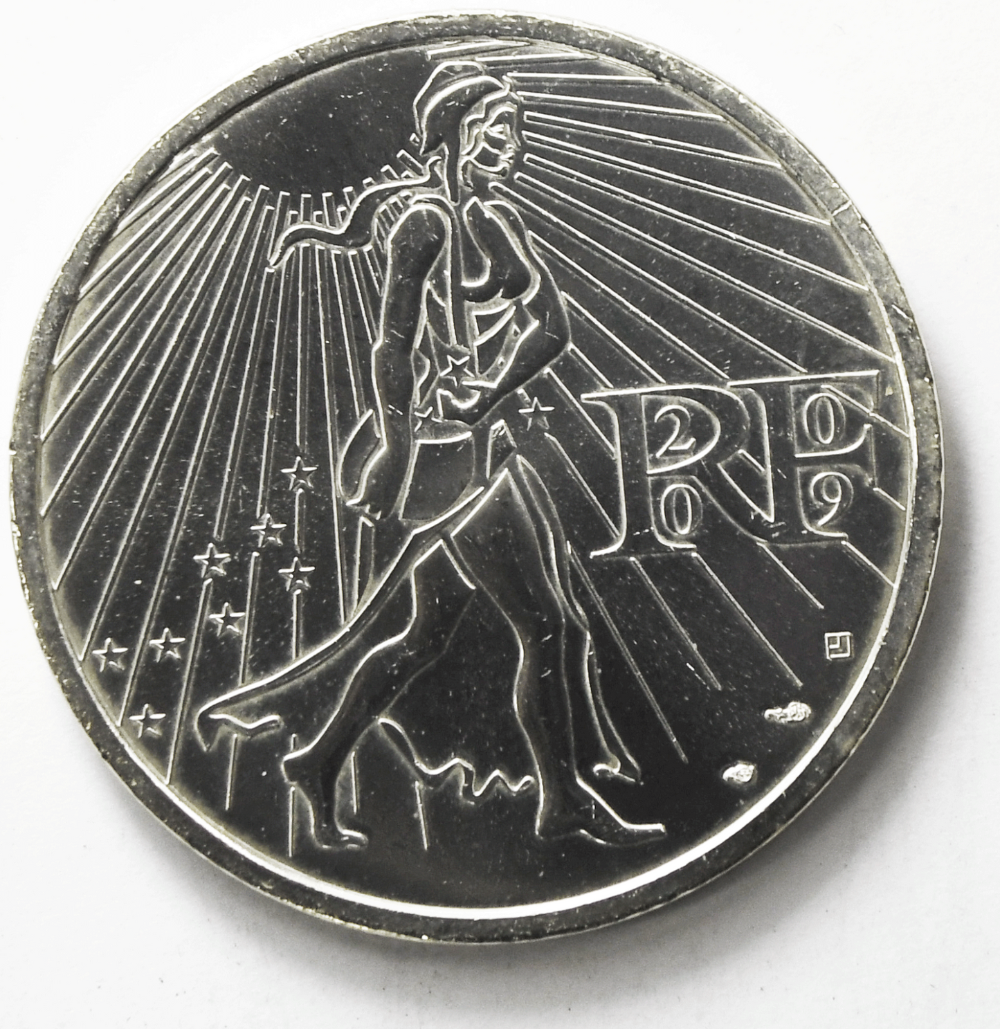 2009 France 25 Twenty Five Euro Silver Coin KM# 1581 Uncirculated