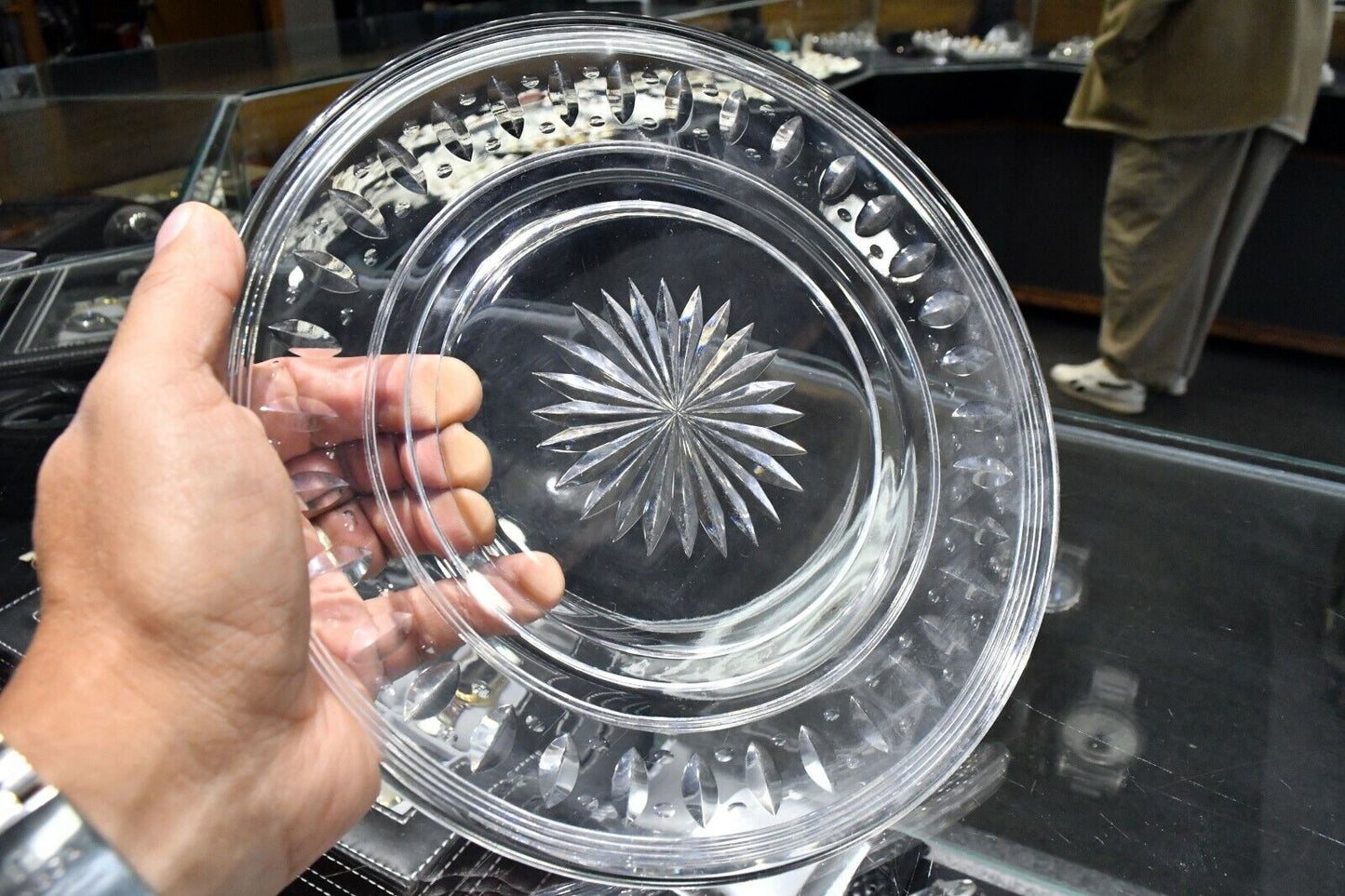 8 3/8" Stuart Dinnerware Crystal Glass Luncheon Bread Plate