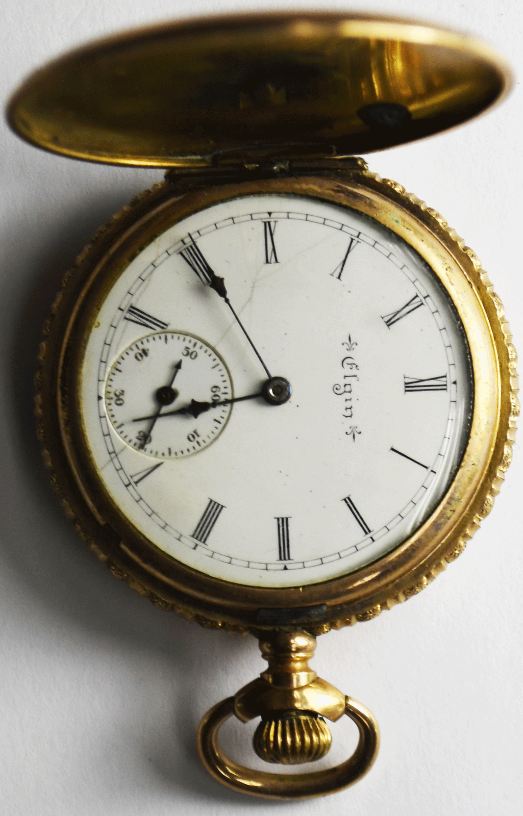 1901 Elgin Size 6 Grade 206 Gold Filled Hunters Case Pocket Watch NR