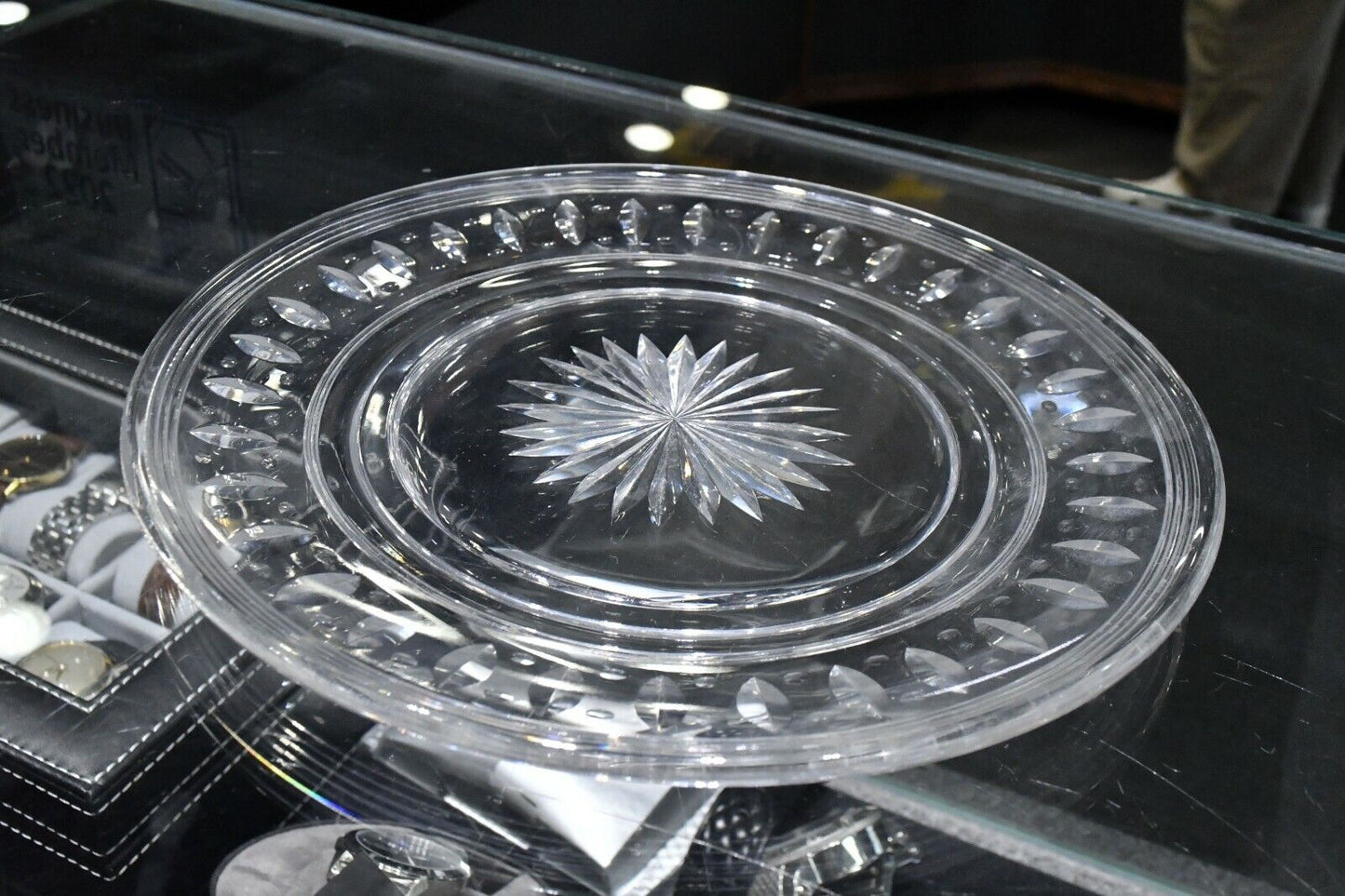 8 3/8" Stuart Dinnerware Crystal Glass Luncheon Bread Plate