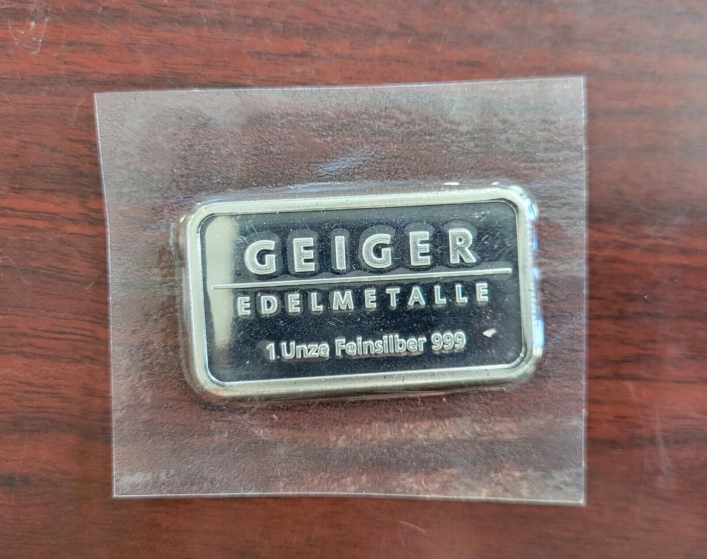 DISCONTINUED Geiger Edelmetalle 1oz Generation 1 Silver Bar Rare Sealed
