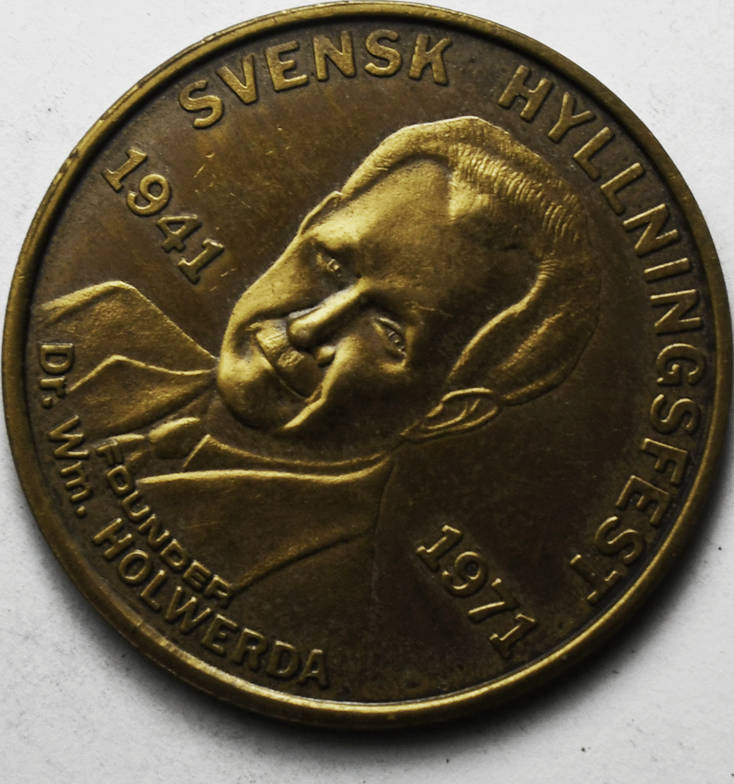 1971 Svensk Hyllningsfest Lindsborg Kansas 30th Anniversary Medal 34mm