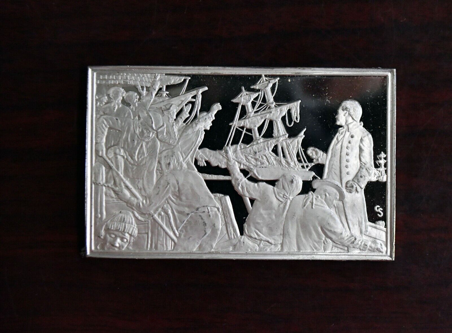 1974 Annapolis Maryland Thirteen Colonies Sterling Silver 1.8 oz. Franklin Mint