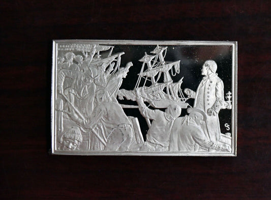 1974 Annapolis Maryland Thirteen Colonies Sterling Silver 1.8 oz. Franklin Mint