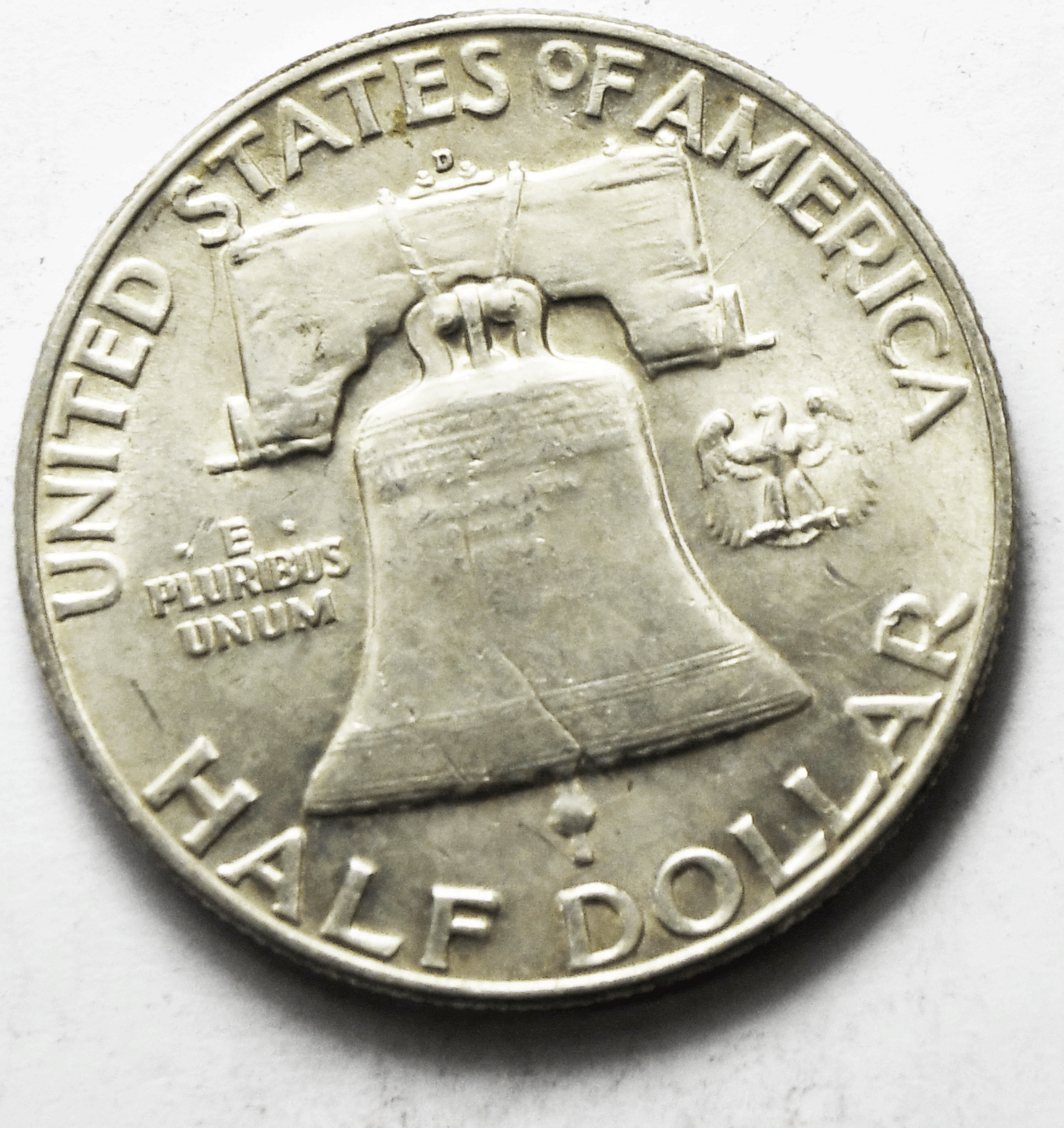 1952 D 50c Franklin Silver Half Dollar Fifty Cents Denver AU
