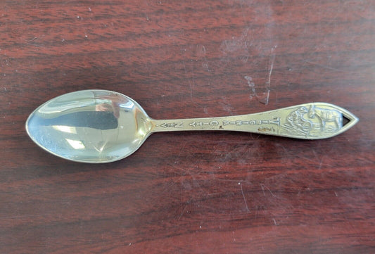 Virginia City Nevada Sterling 4 1/4" Souvenir Spoon By Bell Trading Post .37oz