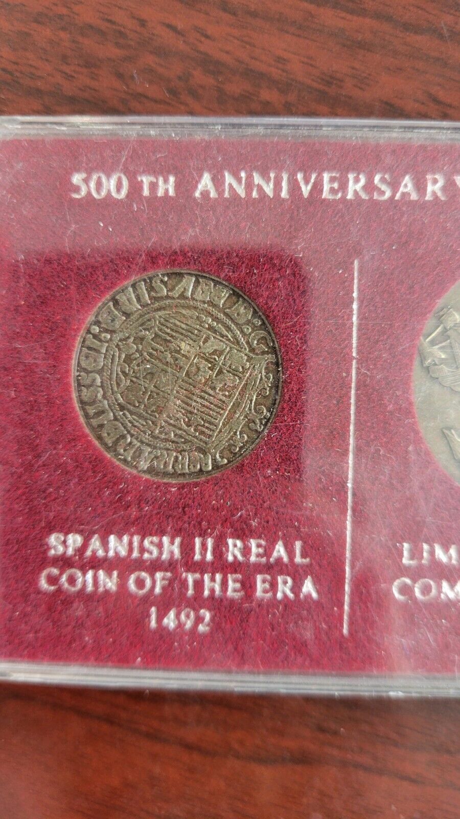 500th Anniversary 1492-1992 Coin Set Spanish II Real Coin Commemorative Columbus