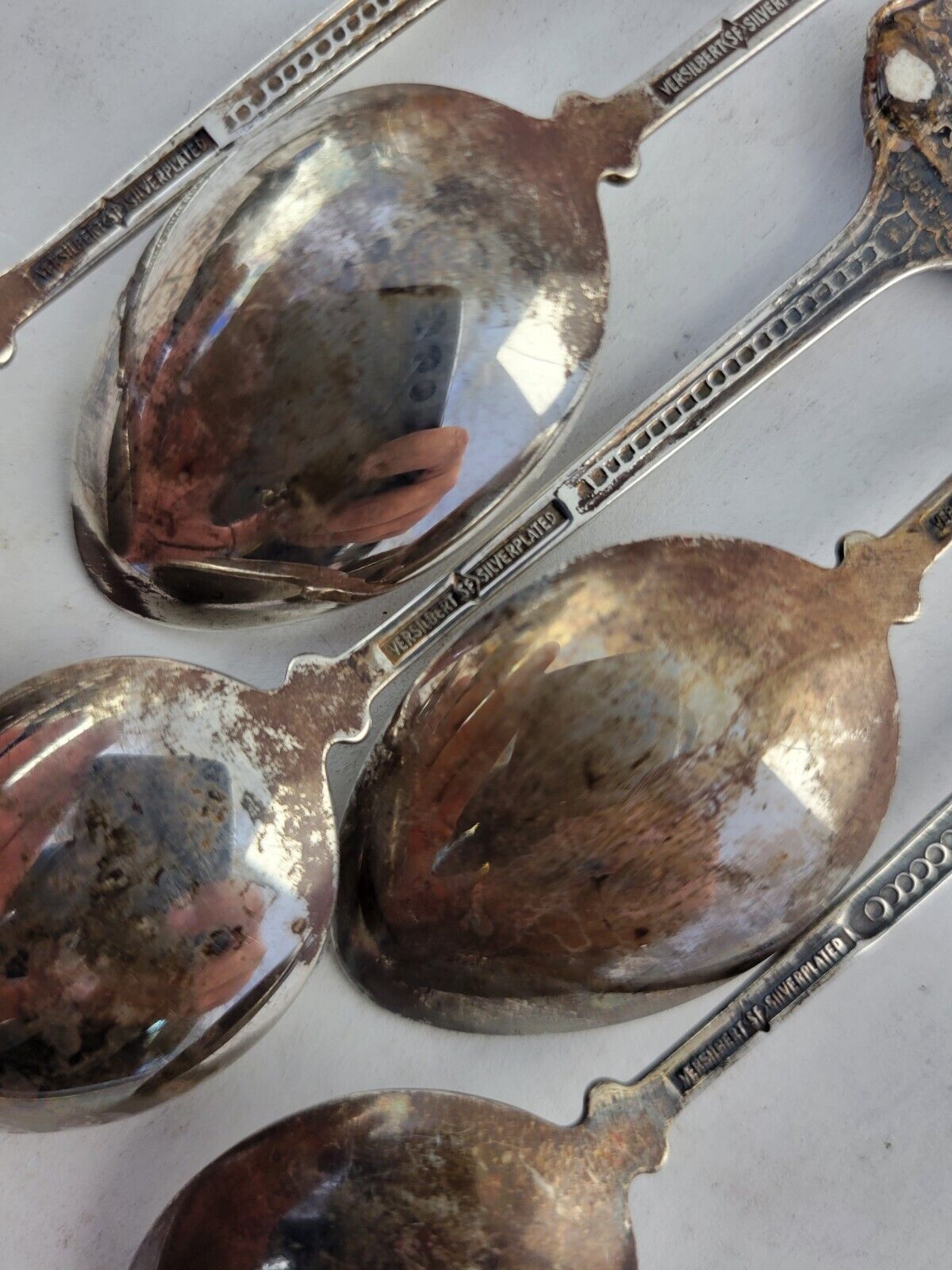 5pc Set Souvenir Spoon Hummel 1982 ARS Edition Silverplated 1981 ,86 ,83 ,82 ,80