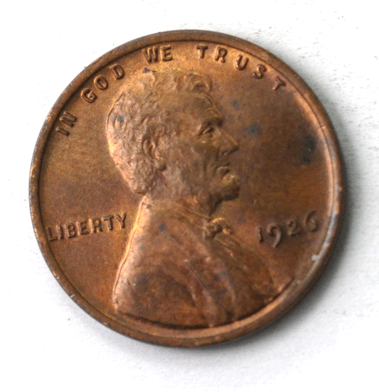 1926 1c Lincoln Wheat Cent One Penny Philadelphia Uncirculated