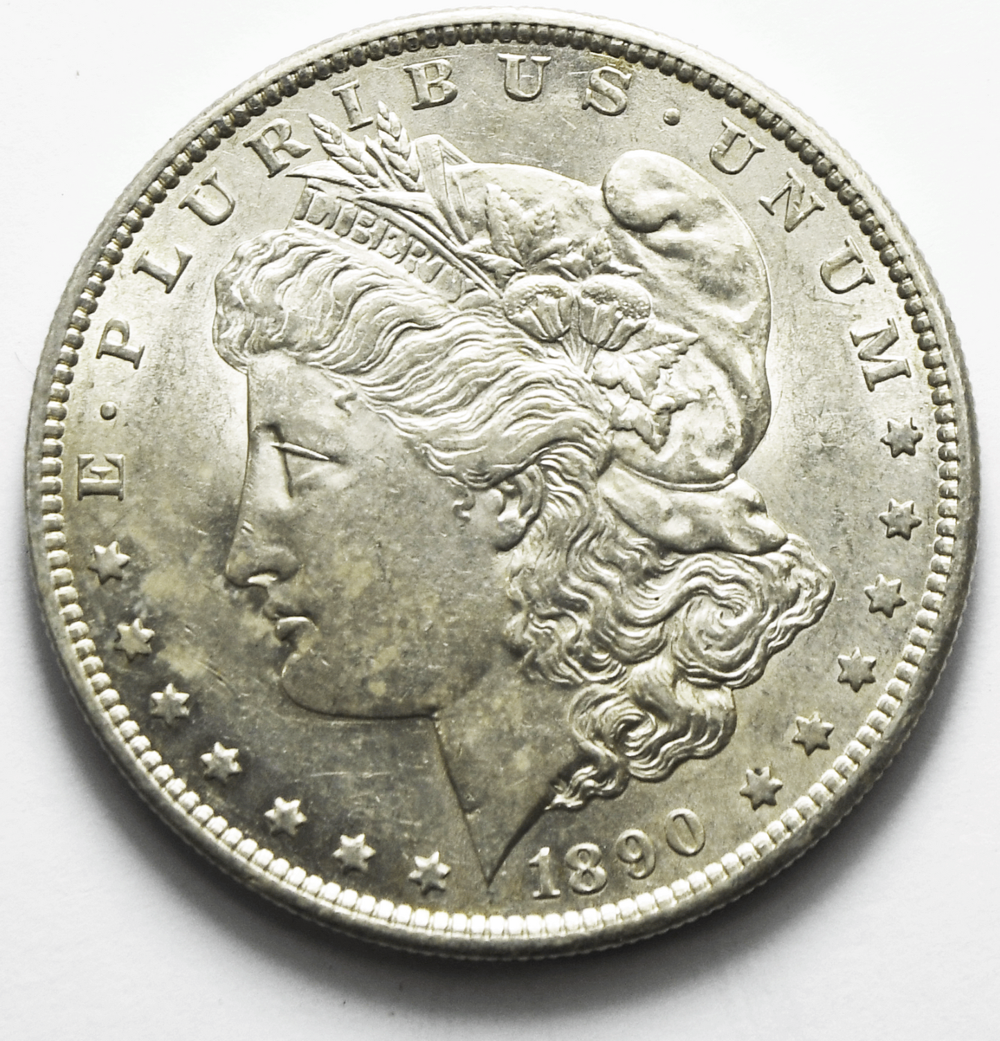 1890 S $1 Morgan Silver One Dollar San Francisco AU