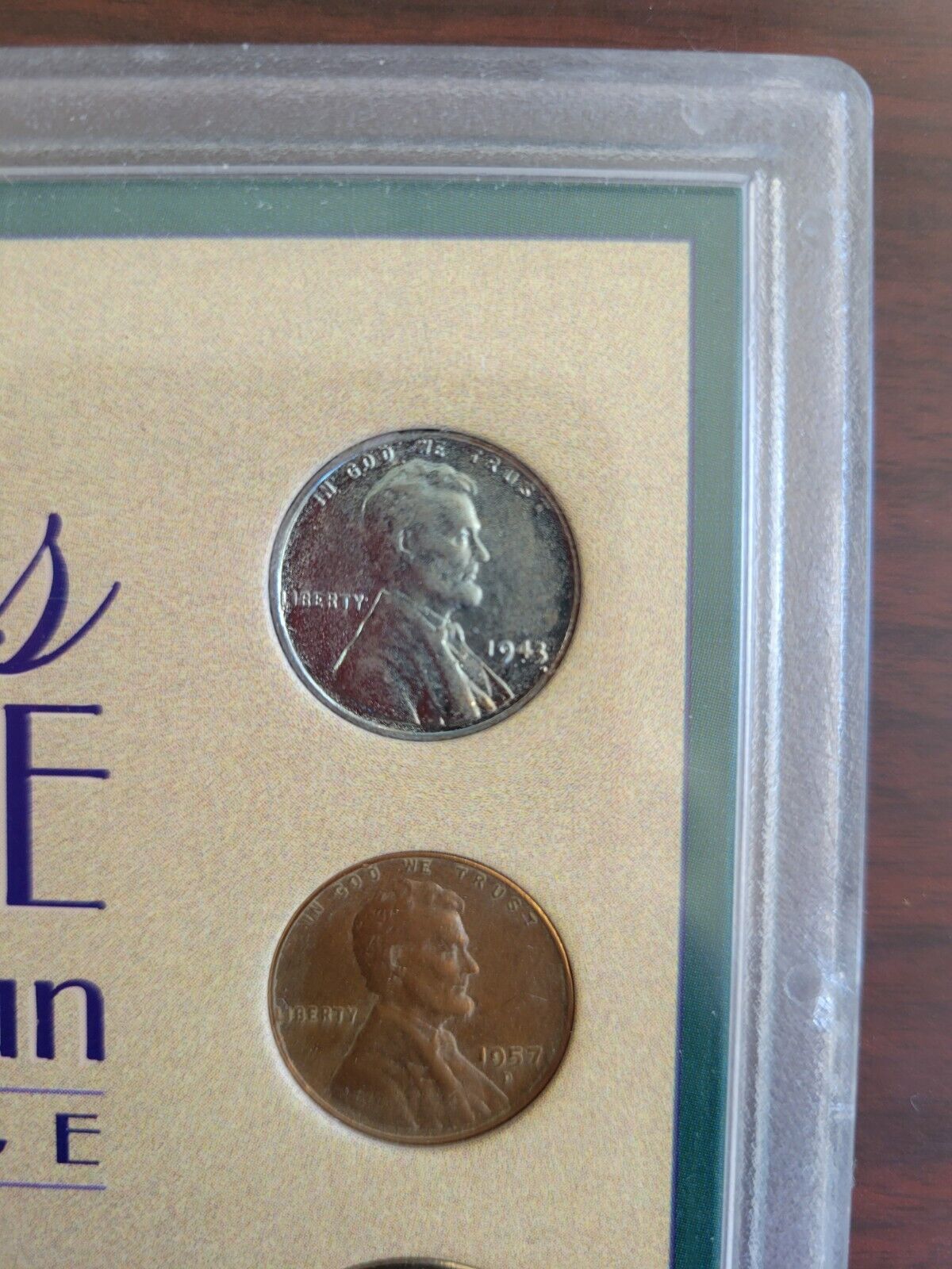 4 Decades of Unique American Coinage Set - Quarter,  Dime, Pennies