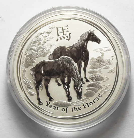 2014 Australia $1 Year of the Horse 1oz Silver .999 Coin One Dollar Lunar