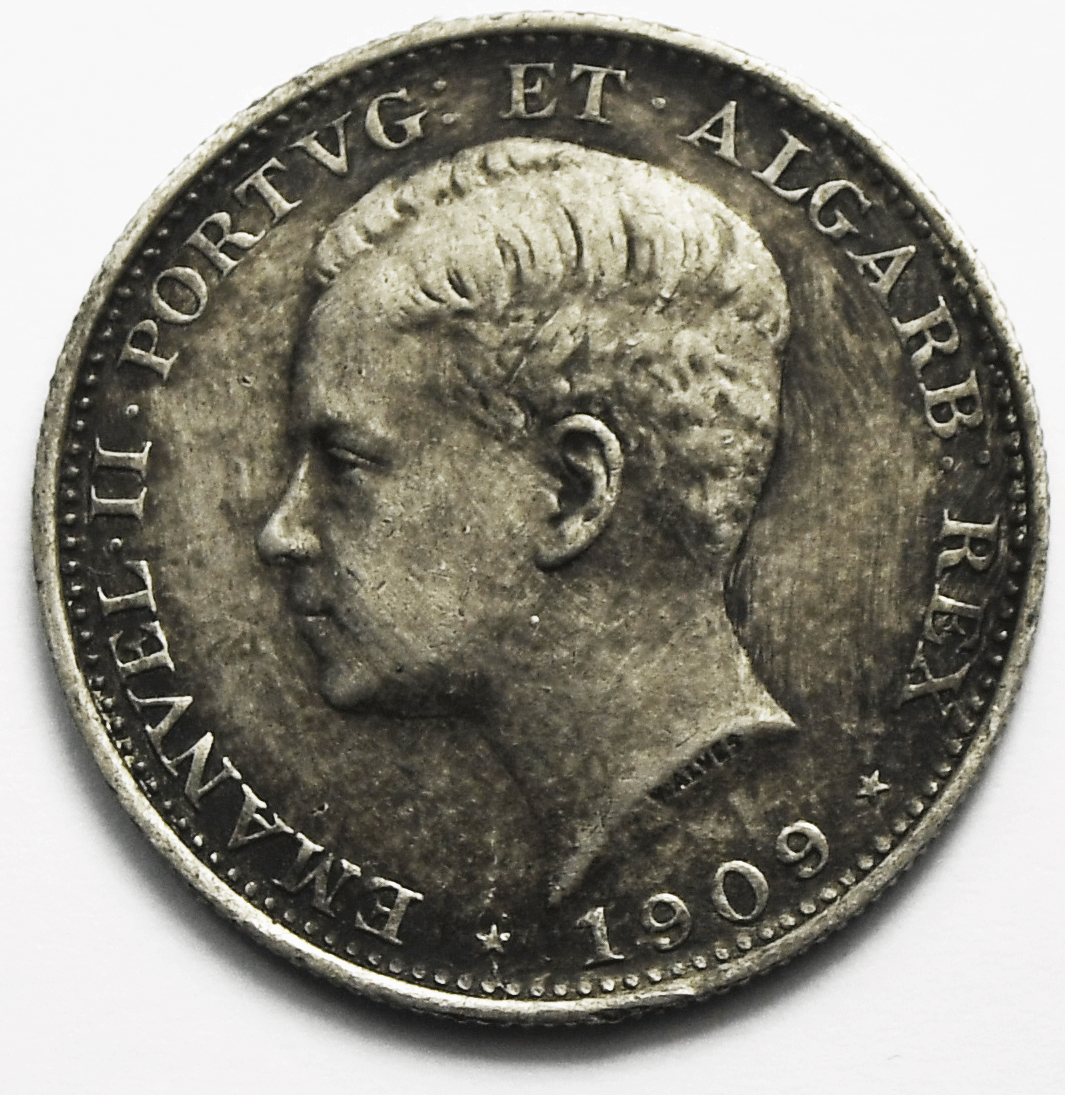 1909 Portugal 200 Two Hundred Reis KM# 549 Silver Coin