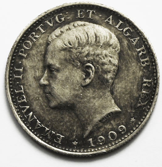 1909 Portugal 200 Two Hundred Reis KM# 549 Silver Coin