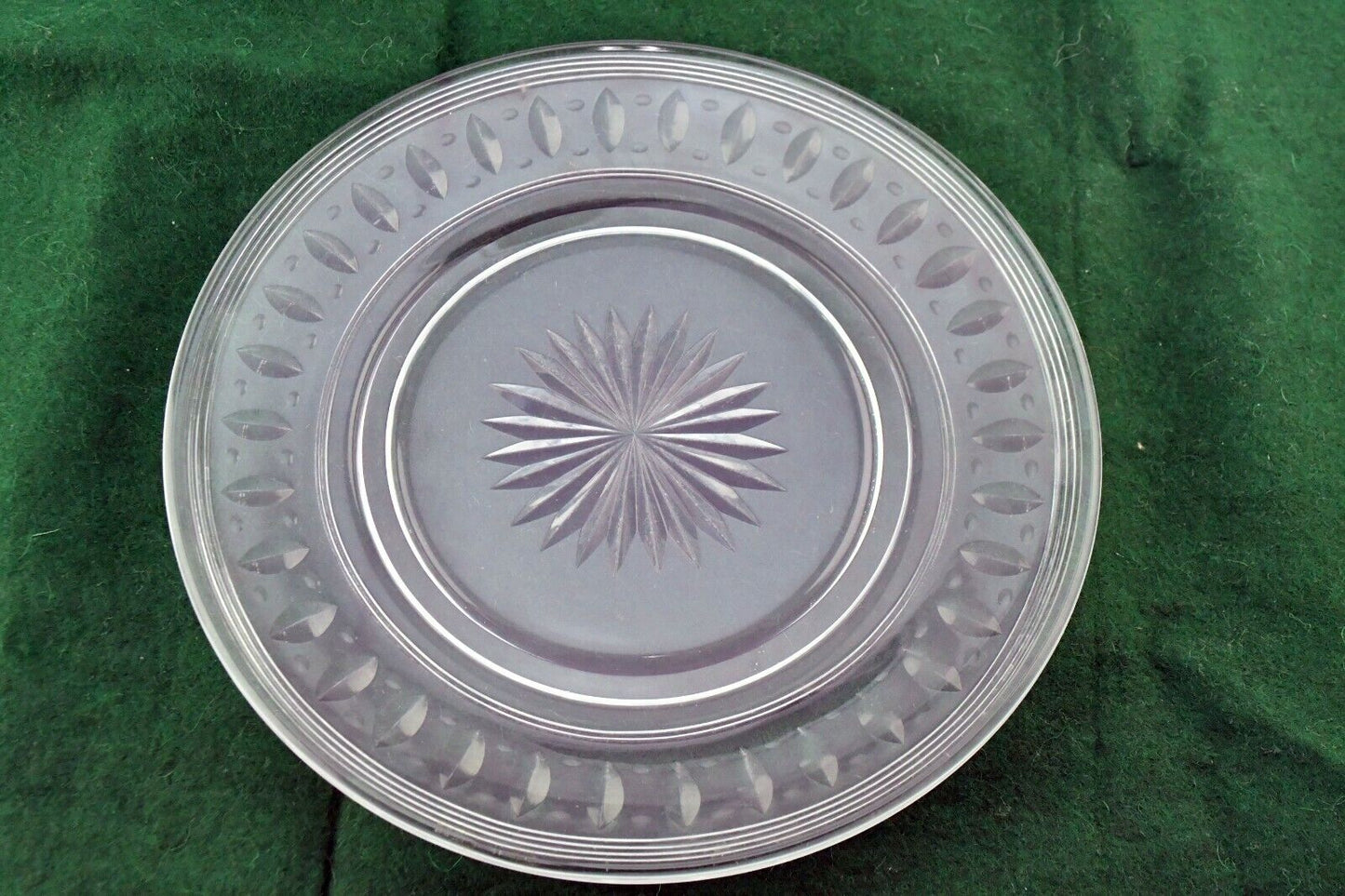 8 3/8" Stuart Dinnerware Crystal Glass Luncheon Bread Plate