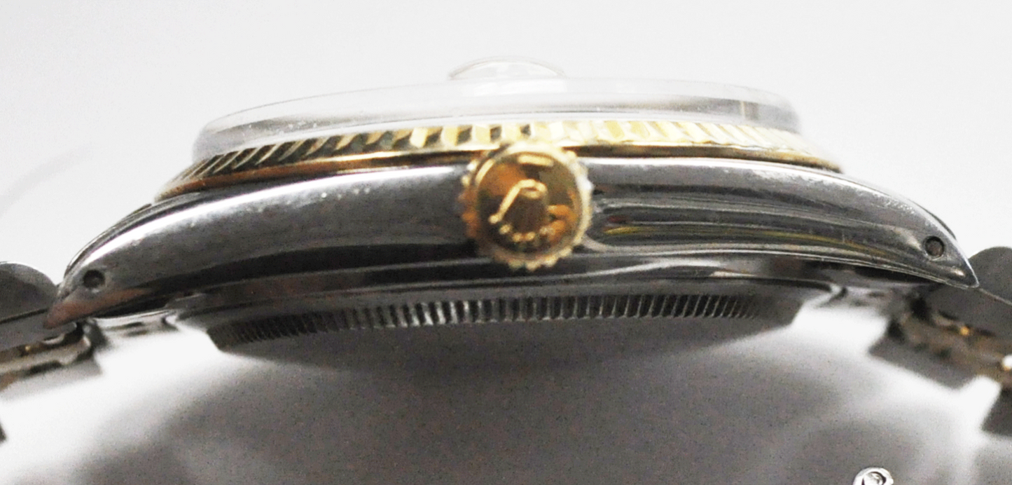 1980 Men's Rolex Datejust 16013 Automatic 3035 36mm Stainless & 14k Wristwatch