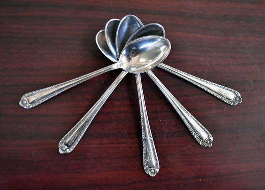 6pc. Gadroon by International Sterling Silver 4 1/8" Demitasse Spoon Set 1.9oz.