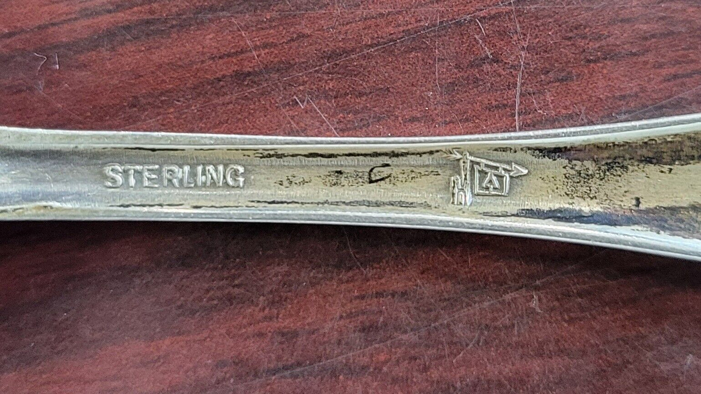 Los Angeles International Airport Sterling 4 1/4" Souvenir Spoon .33oz. Bell