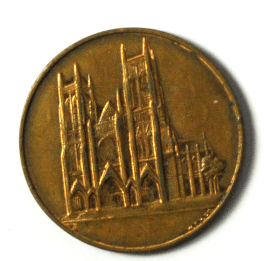 Cathedral Church of St John the Devine New York Souvenir Token 32mm W&H