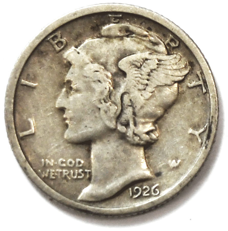 1926 10c Mercury Silver Dime Rare Ten Cents Philadelphia