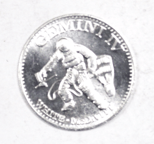 Gemini IV White McDivitt Man In Space Aluminum Token 26mm