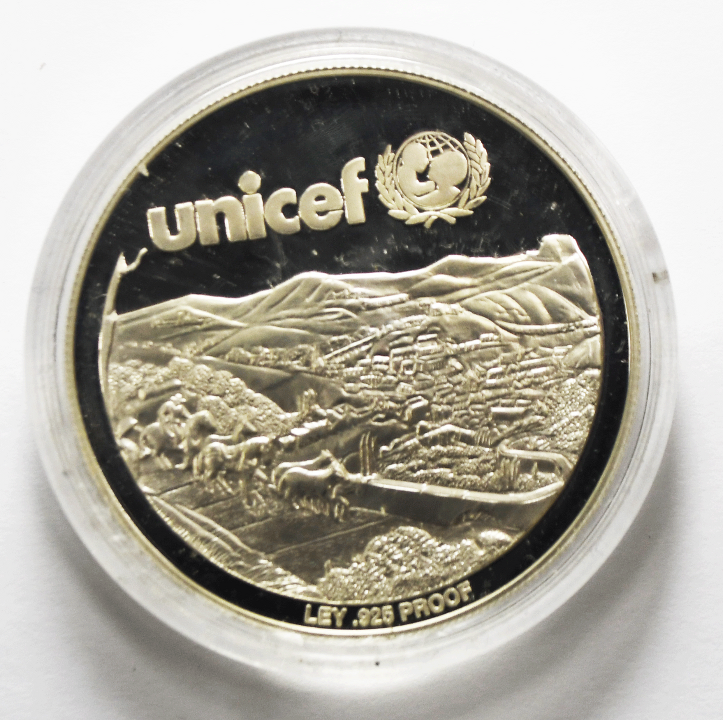 1998 UNICEF Mexico Sterling Silver Guanajuato Tierra De Oportunidades Proof