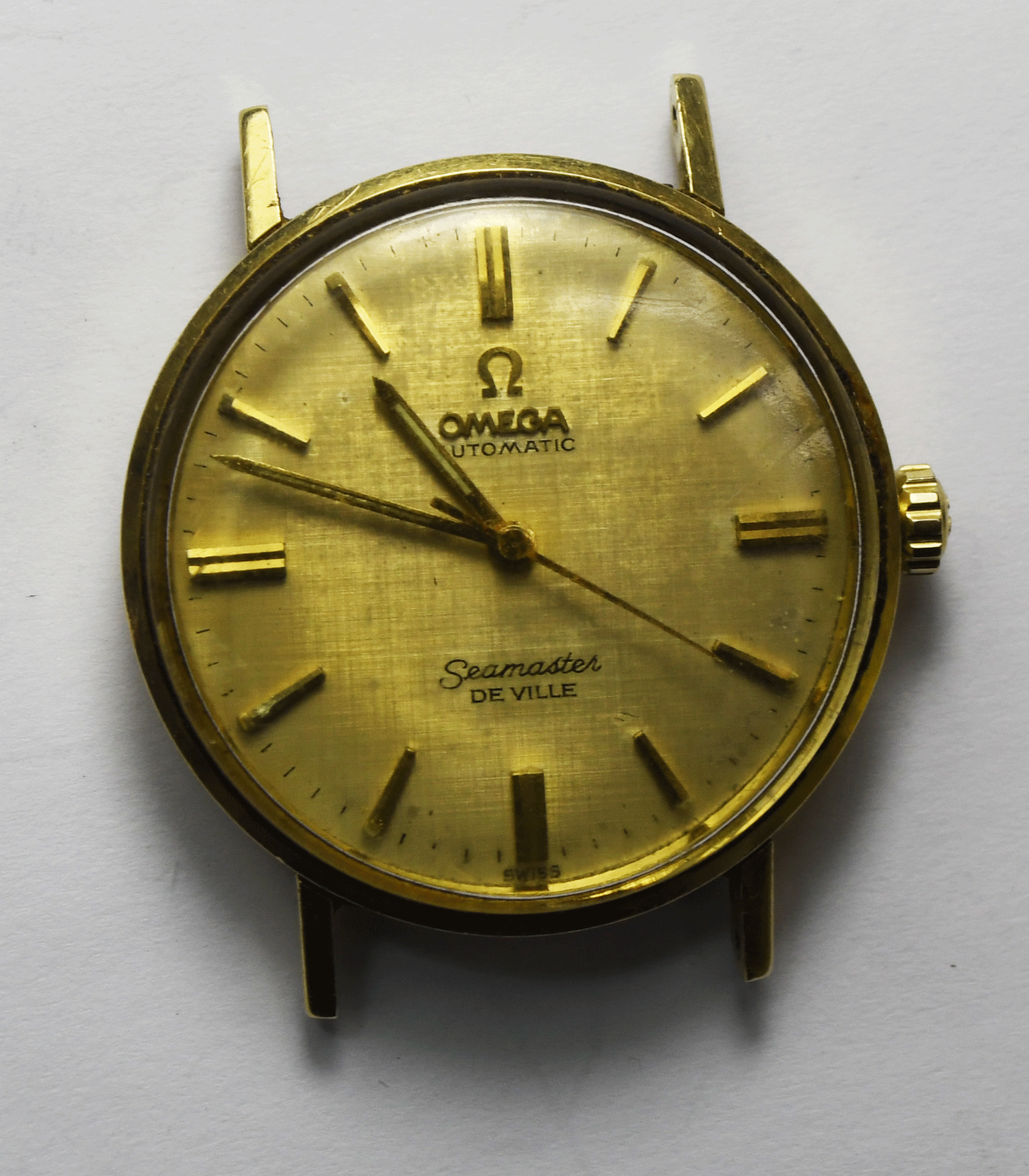 1963 Men's Omega Seamaster Deville 14k 6590-1 34mm Automatic 550 Tapestry Dial