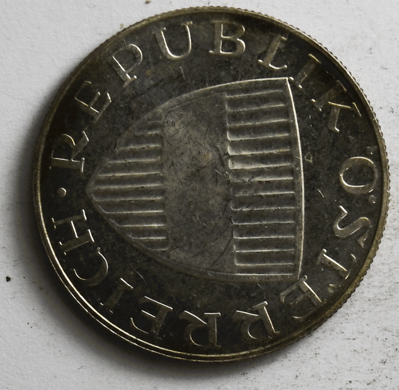 1964 Austria 10 Proof Ten Schilling Silver Coin KM# 2882 Low Mintage