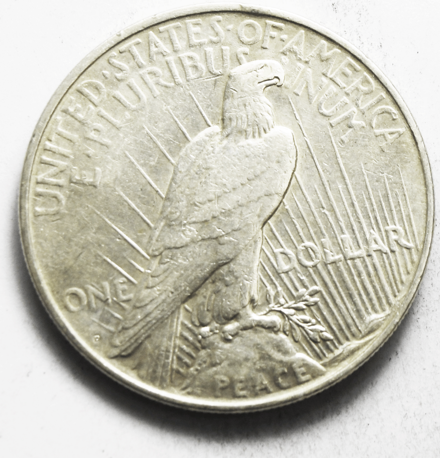 1927 D $1 Peace Silver One Dollar US Denver AU