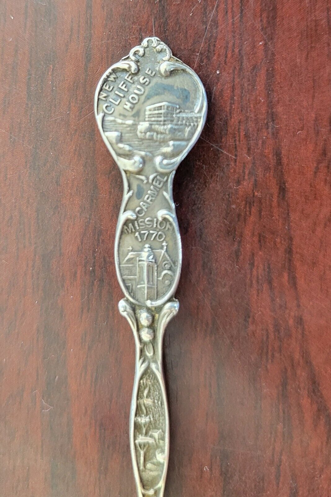 Golden Gate Bridge San Francisco 4" Sterling Souvenir Spoon .22oz. Eureka