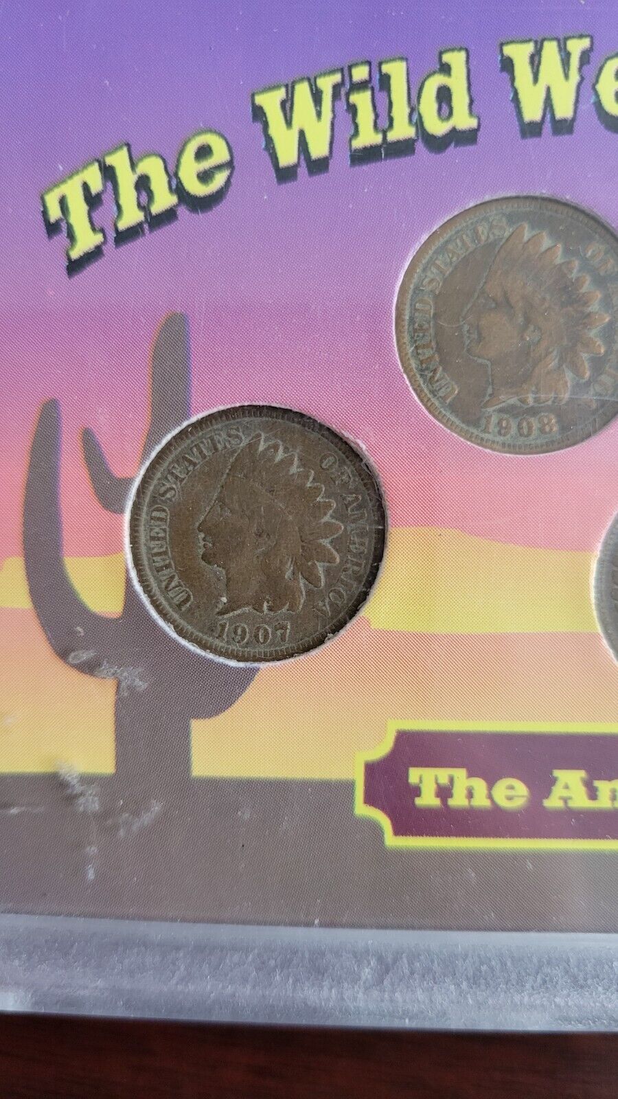 Indian Head Cent Set - The Wild West Coin Collection - 5 Coin Penny Set 1907-08