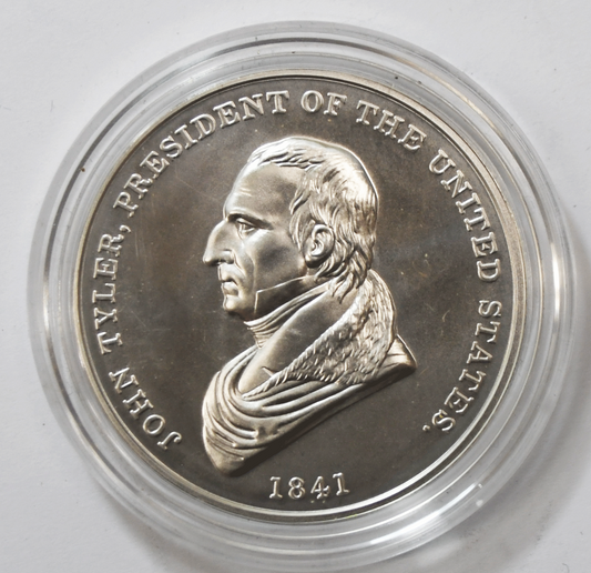 2021 John Tyler Peace & Friendship US President 1oz .999 Silver Medal US Mint