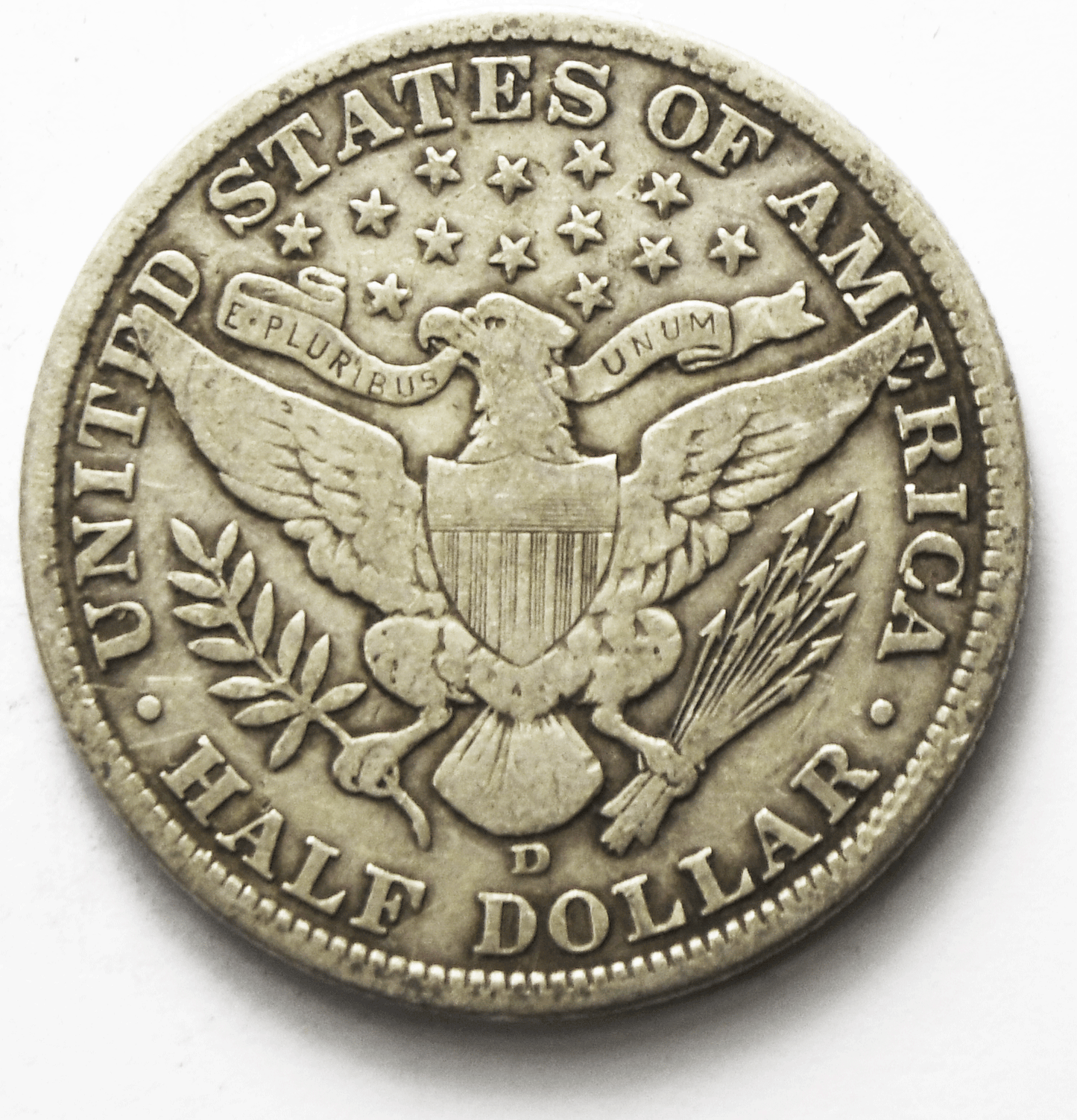 1906 D 50c Barber Silver Half Dollar Fifty Cents US Denver