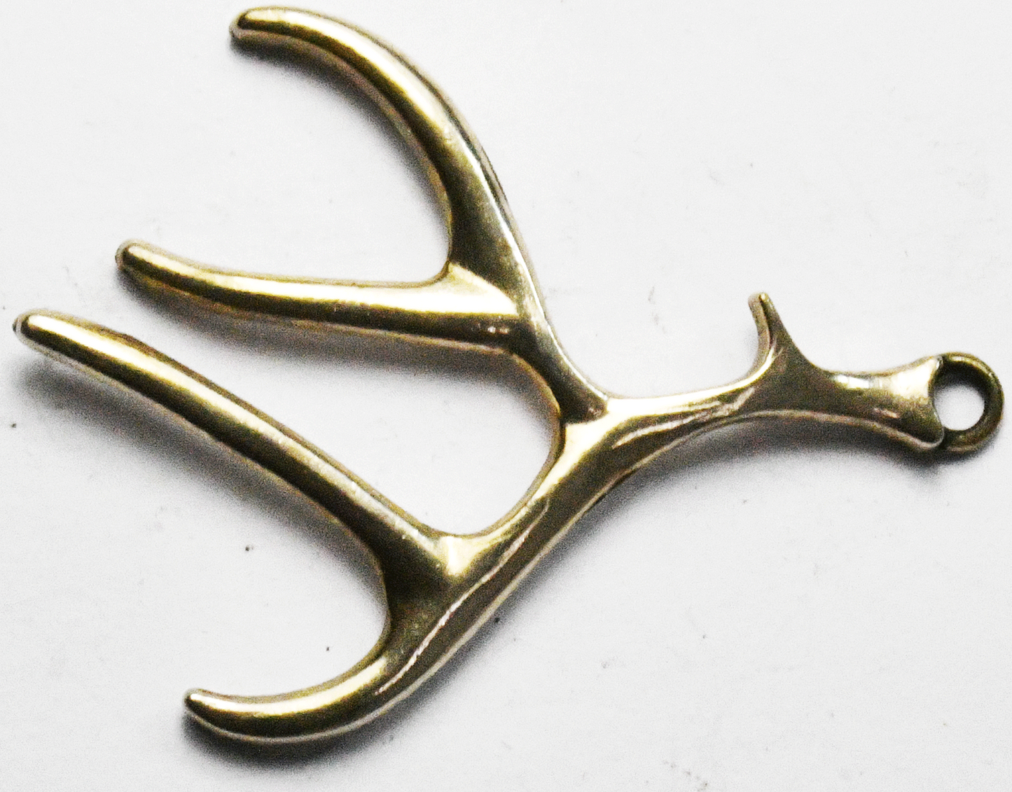 Silver Plate Antler Pendant 1-1/2" x 2" Tree Branch Fob