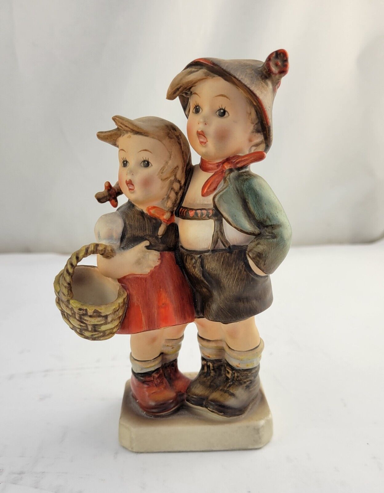 Hummel Goebel #94 /1 "Surprise" TMK-2 Boy & Girl holding Basket 1950-1959