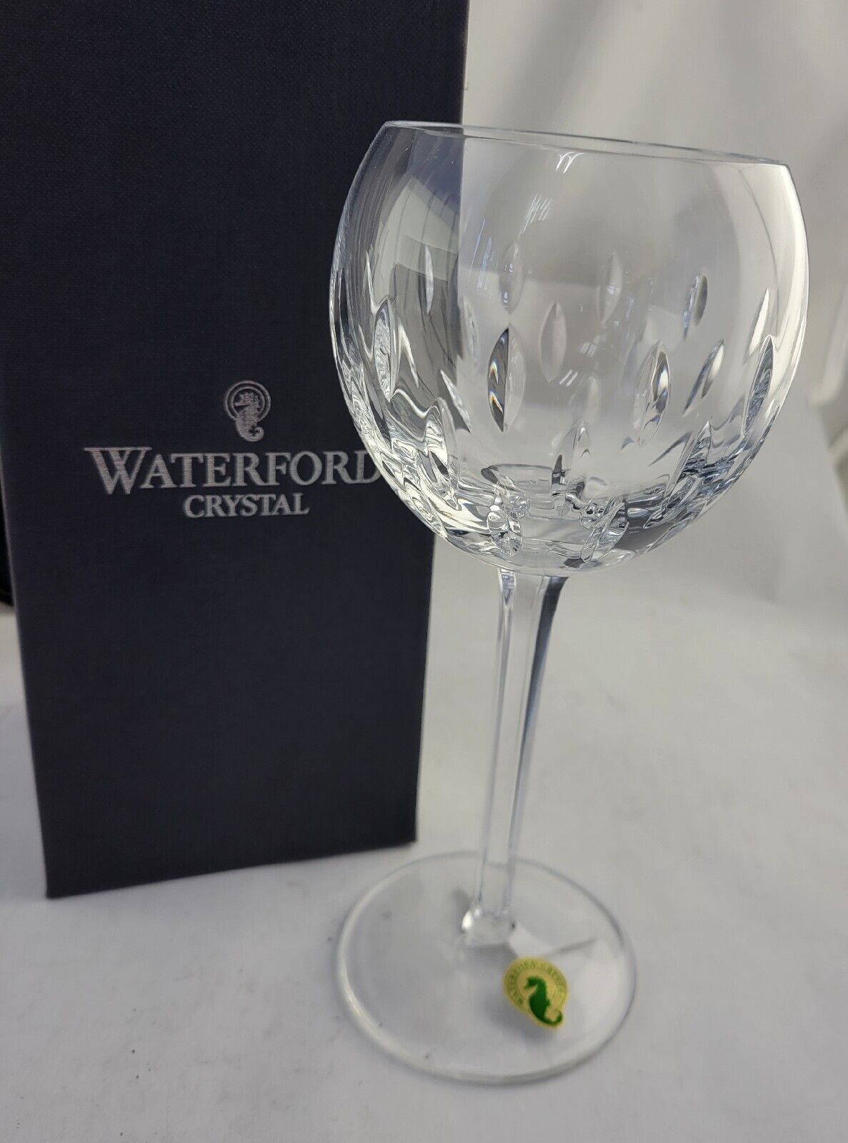 Espirit By Waterford 8 1/4' Balloon White Wine Glass Unused Boxed