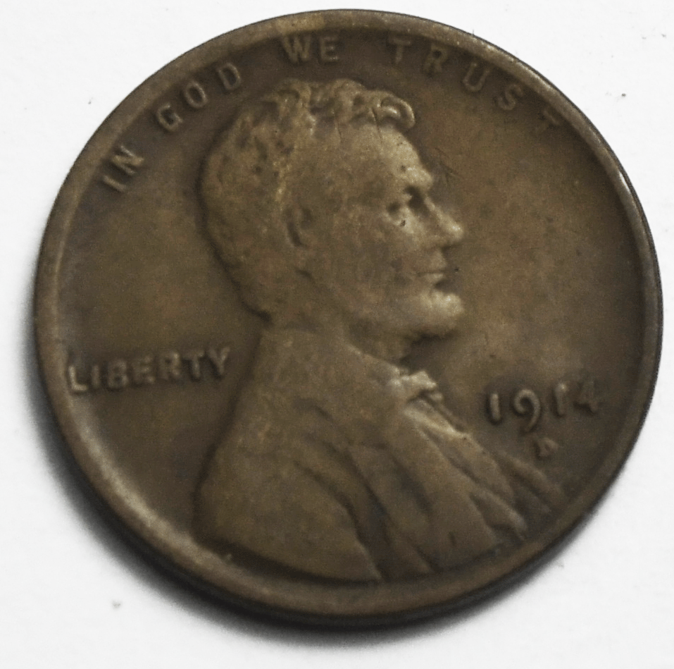 1914 D 1c Lincoln Wheat One Cent Penny Rare Denver