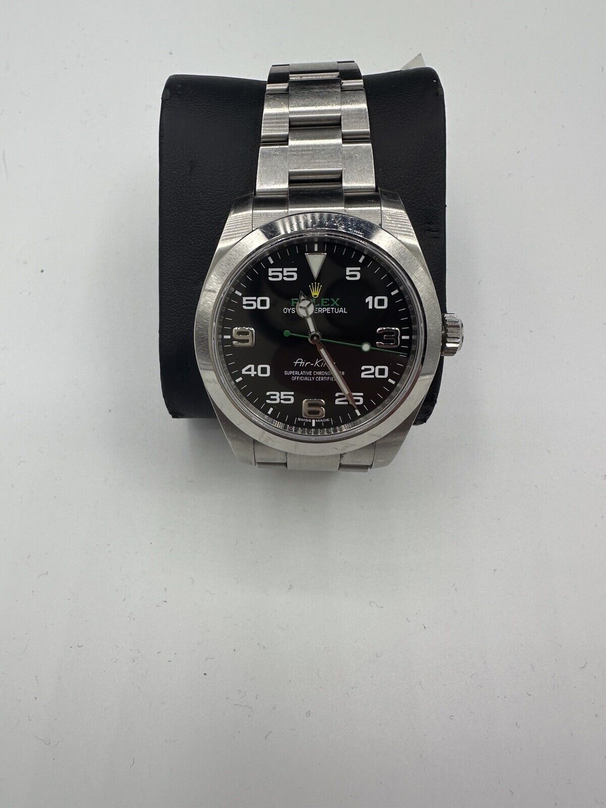 Rolex Air-King 116900 Silver Oyster Bracelet with Silver Bezel