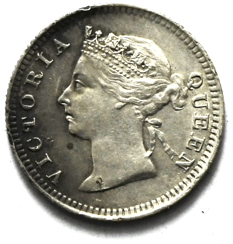 1901 Hong Kong One Cent Copper Coin KM# 4.3