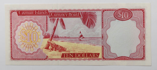 1971 Cayman Islands $10 Ten Dollars Uncirculated Banknote A/1 168045