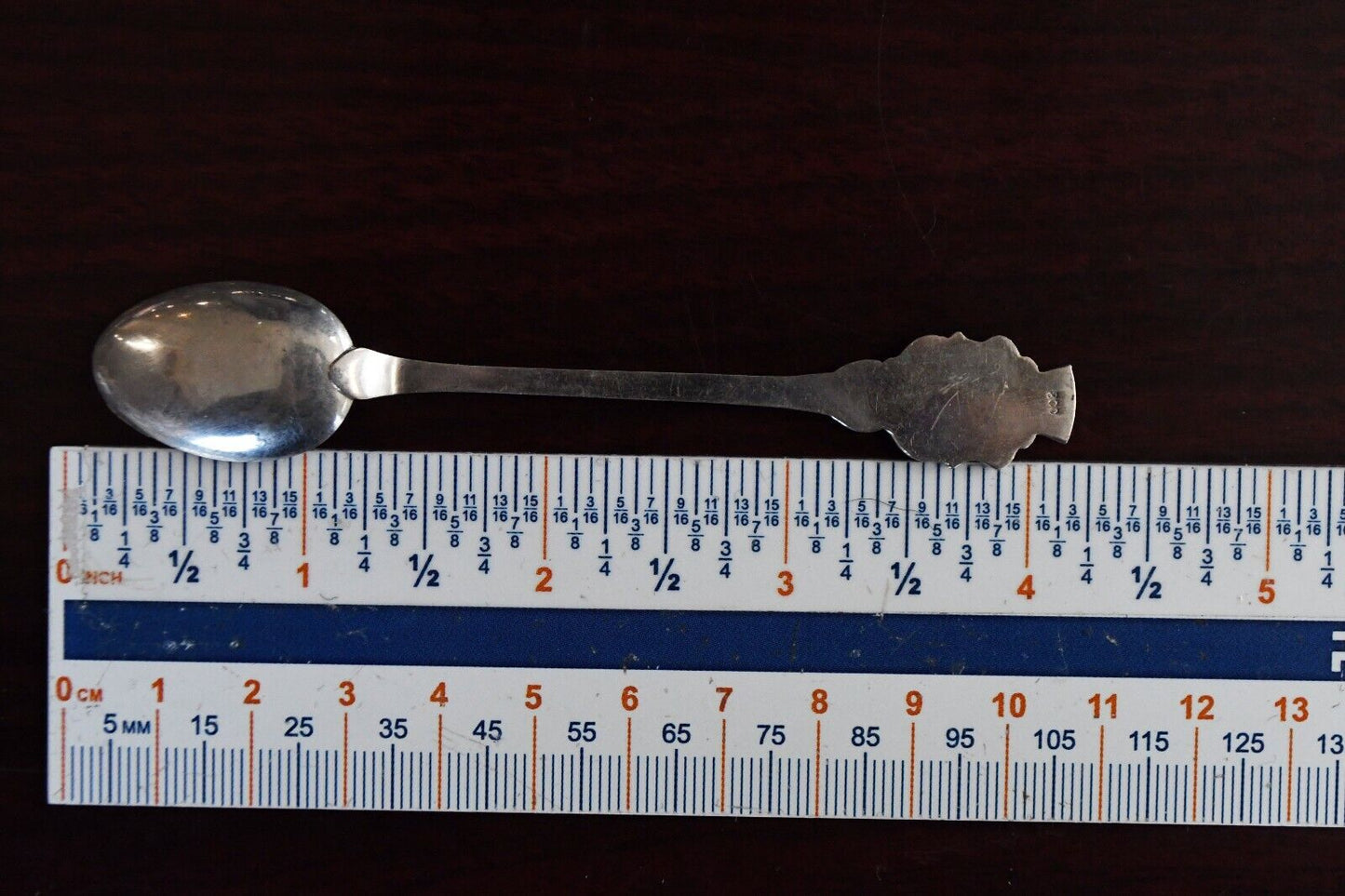 Vatican Enameled Souvenir Spoon .800 Fine Silver 4 1/8"