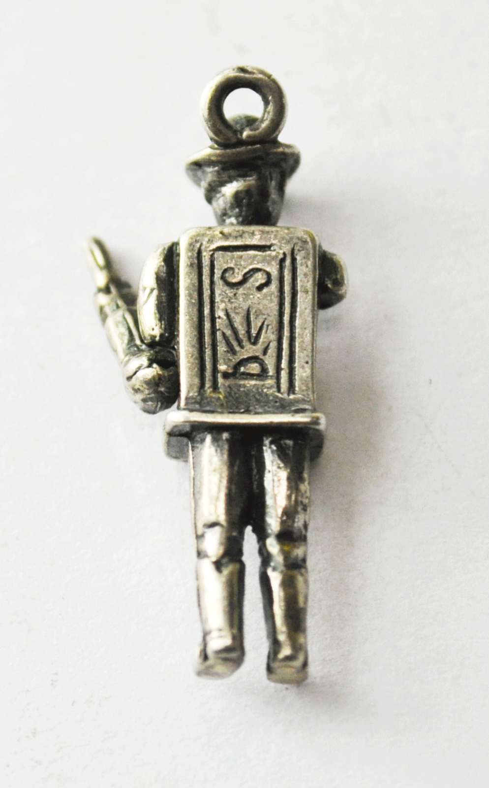 Half Man Half Slot Machine Body 925 Charm Articulated Arm Lever b Rays s 22mm