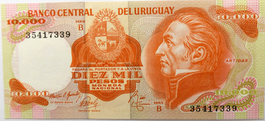 1974 Uruguay 10,000 Pesos Series B Uncirculated Banknote 35417339