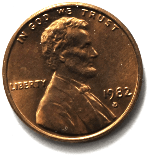 1982 D 1c Lincoln Memorial Cent One Penny Large Date Bronze Uncirculated