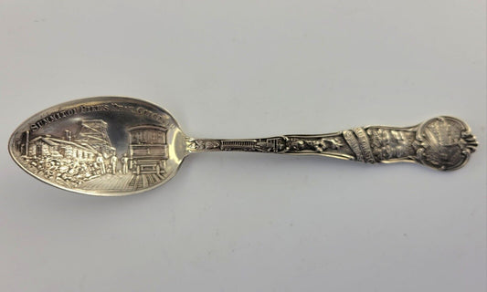 Pikes Peak Summit Sterling Silver 5 1/8” Souvenir Spoon .49oz. by Mechanics