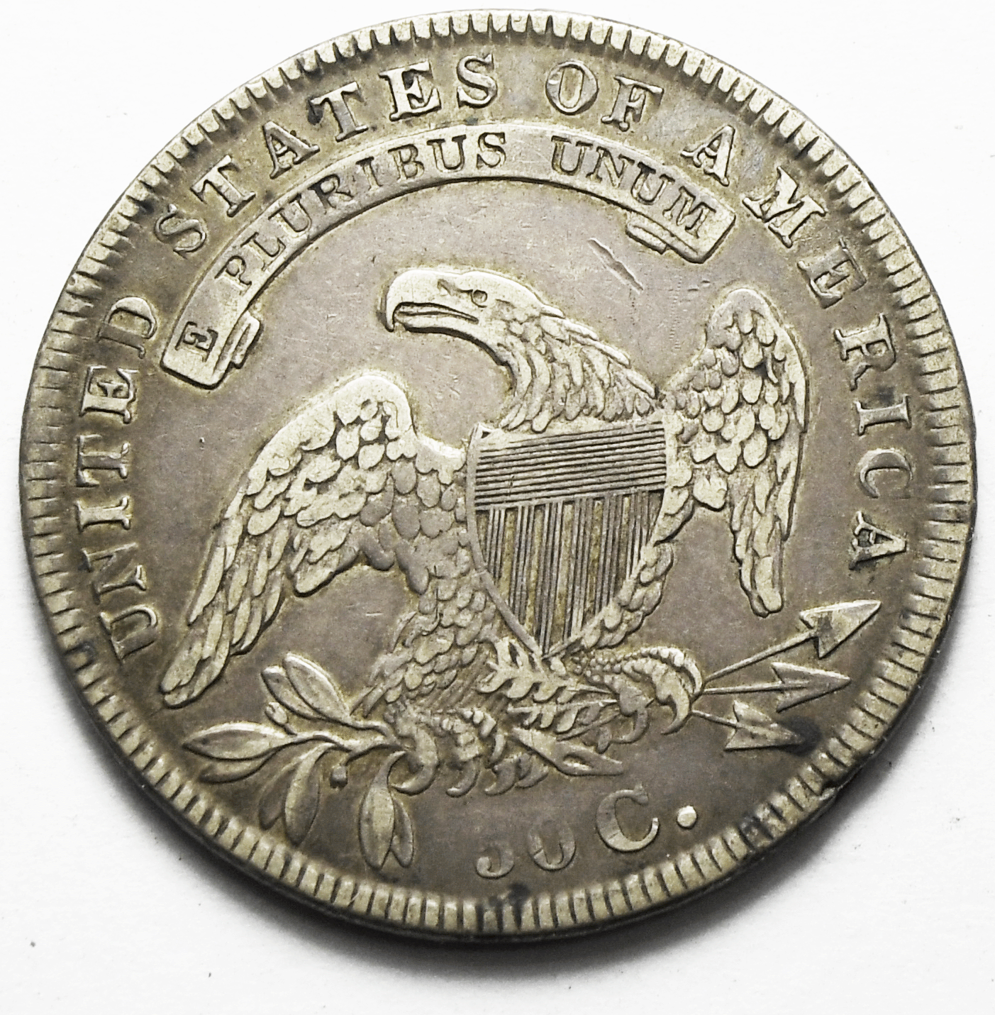 1834 Large Date Small Letter 50c Capped Bust Silver Half Dollar Fifty Cents