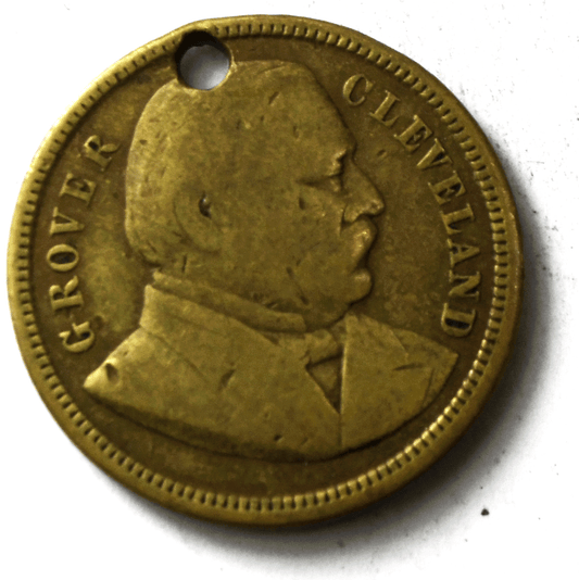 1893 Columbian Exposition Chicago Medal President Grover Cleveland Visit 25mm