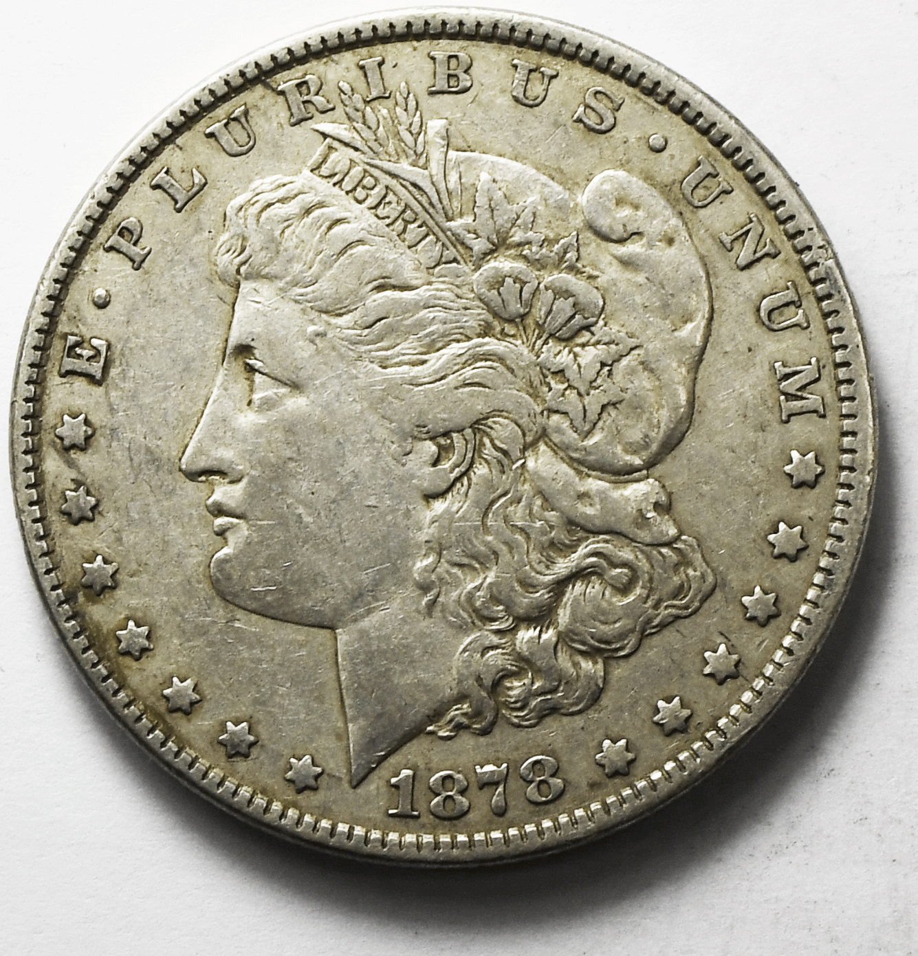 1878 $1 Morgan Silver One Dollar US Coin Rare Philadelphia VAM 122